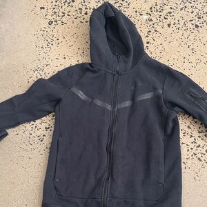 Black Men's Nike Tech Hooded Jacket